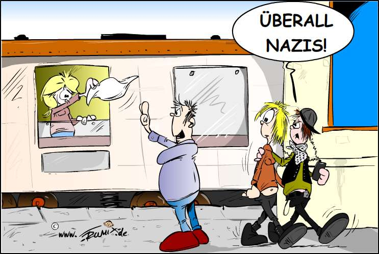 Cartoon: Nazischwemme 1