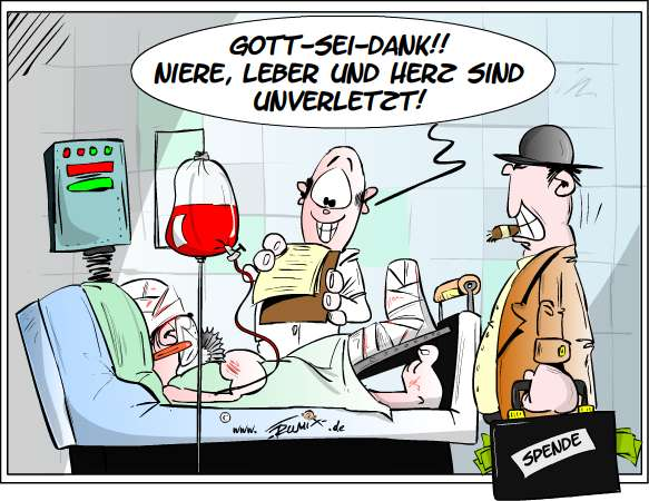 Cartoon: Organspende 1