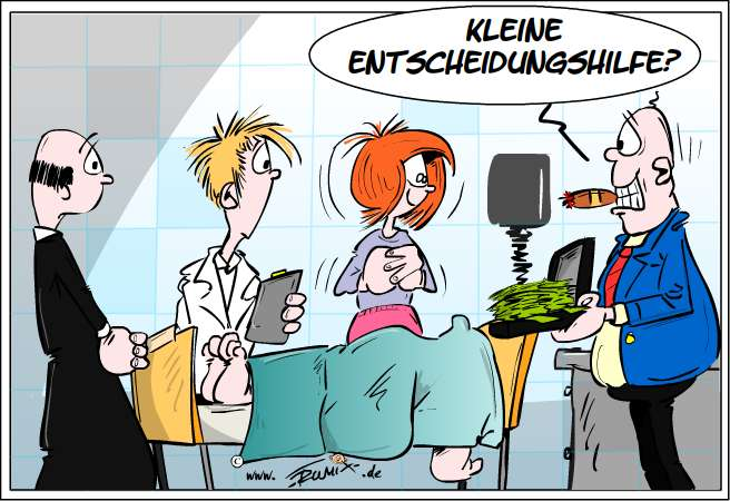 Cartoon: Kleine Entscheidungshilfe 1
