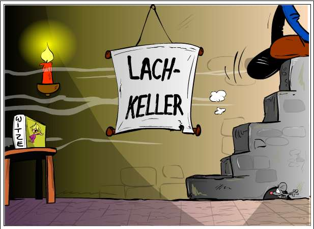 Cartoon: Lachkeller 1
