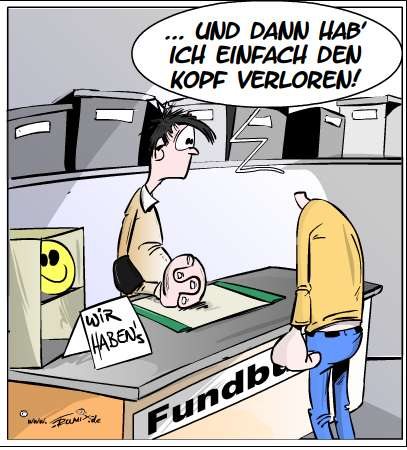Cartoon: Kopflos 1