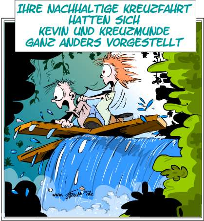 Cartoon: Nachhaltige Kreufahrt 1