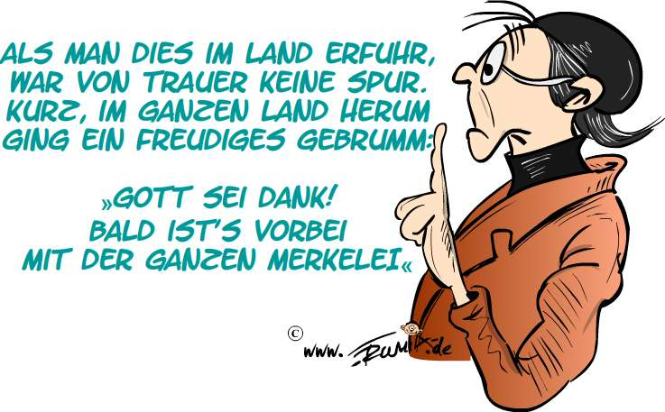 Cartoon: Merkel Rücktritt 1