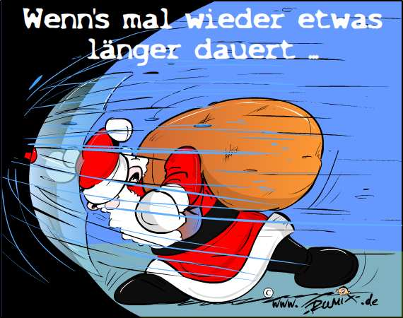 Cartoon: Wenn's mal wieder länger dauert ... 1