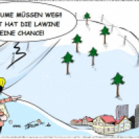 Lawine in Gefahr
