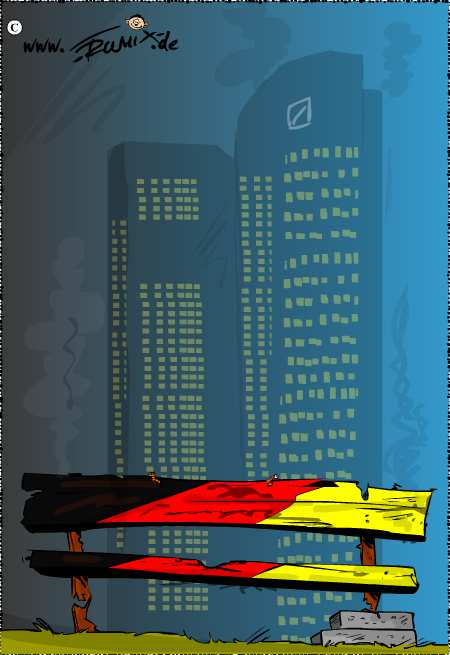 Cartoon: Die Deutsche Bank ist nun sehr stabil aufgestellt ... 1
