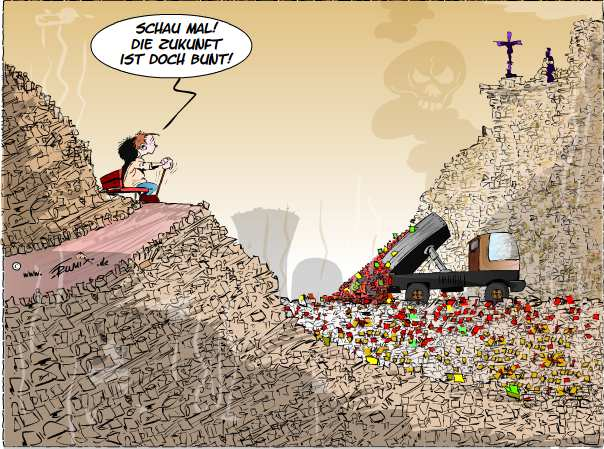Cartoon: Die Zukunft ist bunt 2