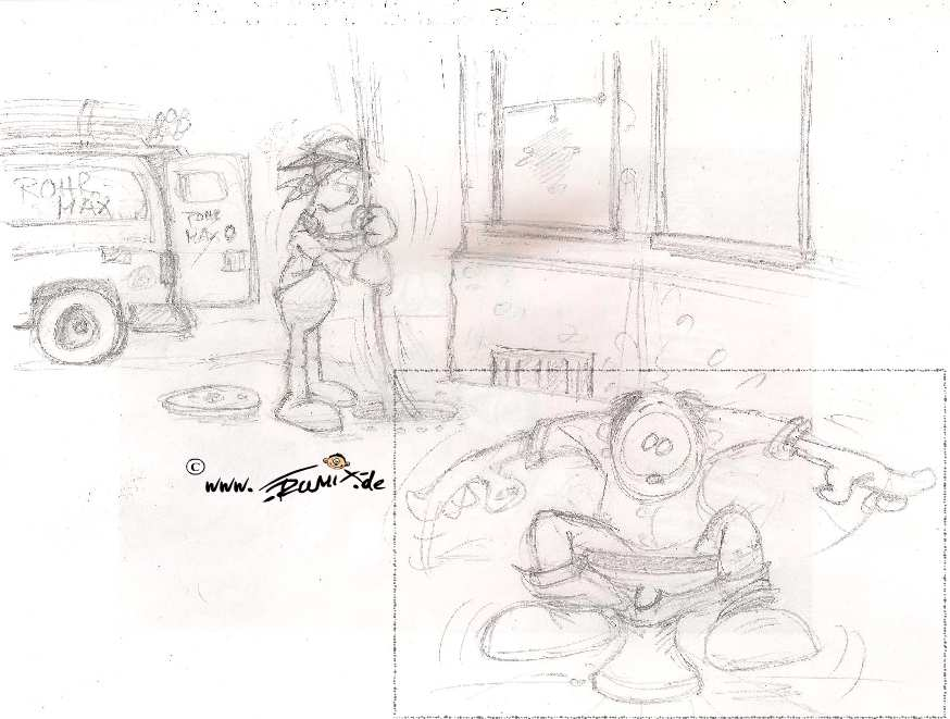 Concept Art / Character Design: Halt dein Rohr sauber 1