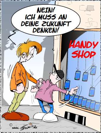 Cartoon: Denk an die Zukunft 1