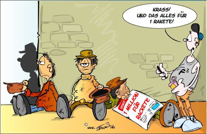 Cartoon: 1 Million für Rackete 1