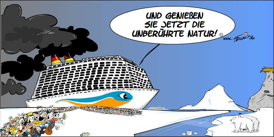 Cartoon: Unberührte Natur ... 2