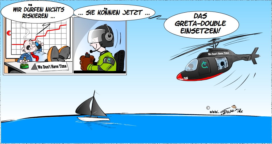 Cartoon: Greta-Double 1