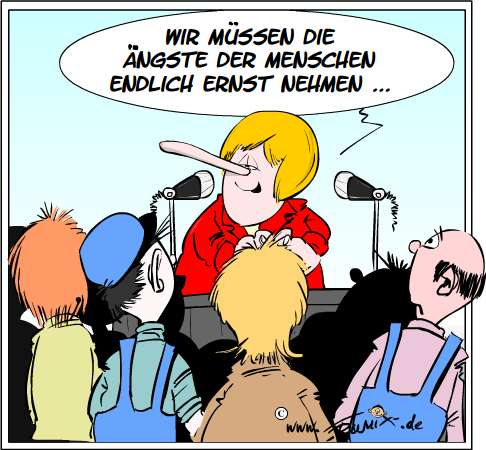 Cartoon: Die Rede nach der Wahl  ... 1