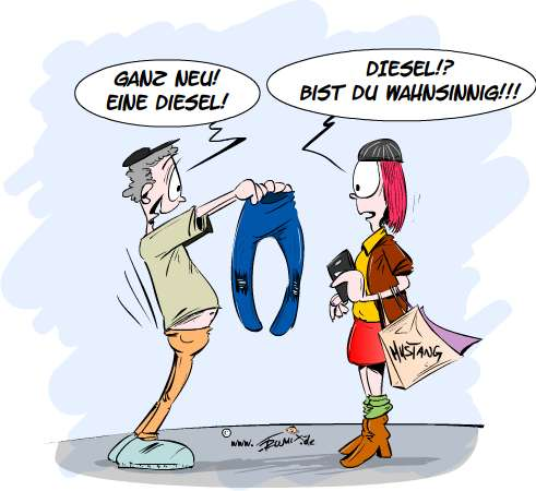 Cartoon: Nie wieder Diesel ... 1