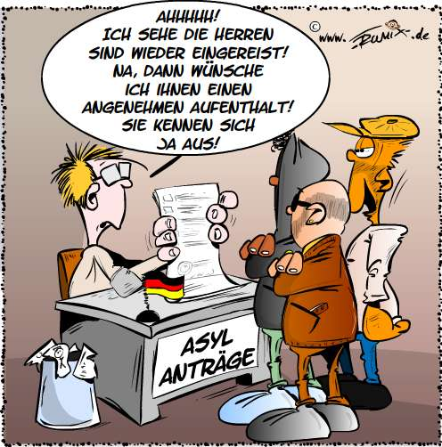 Cartoon: Willkommenskultur neu gelebt ... 1