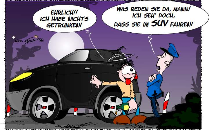 Cartoon: Verkehrskontrolle 1