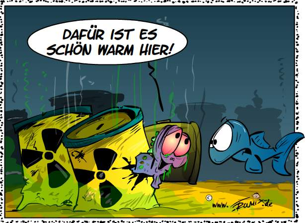 Cartoon: Atommüll im Ärmelkanal 1