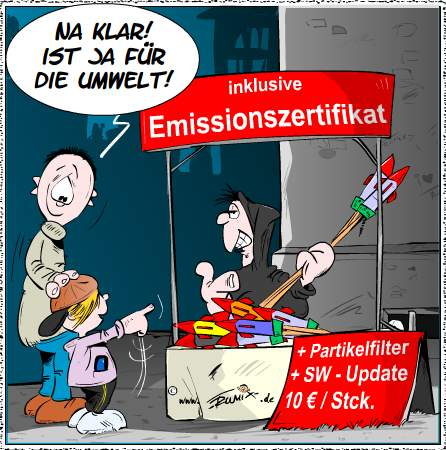 Cartoon: Feuerwerk 1