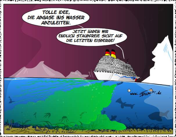 Cartoon: Kreuzfahrschiff 1