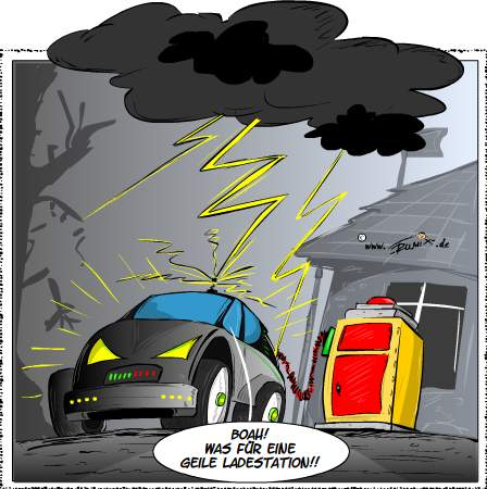 Cartoon: Neues von der Ladestation 1