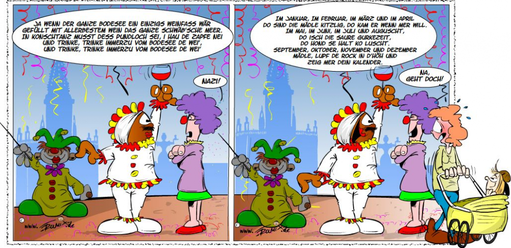 Cartoon: Das Bodenseelied 1