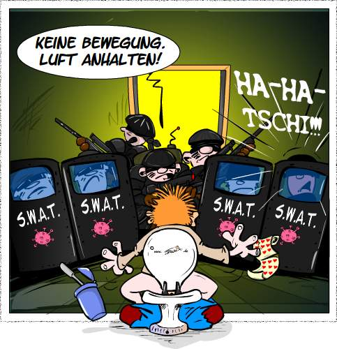 Cartoon: Corona SWAT 1