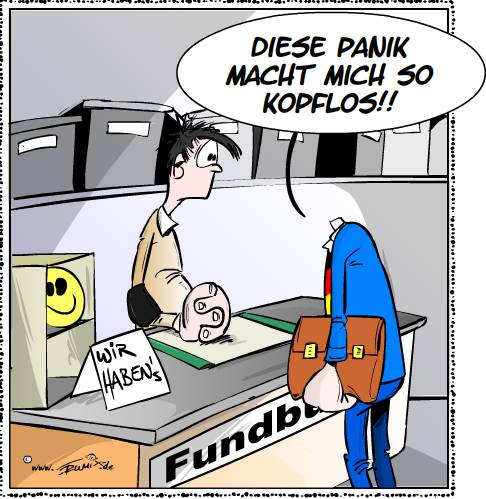 Cartoon: Panik macht kopflos ... 1