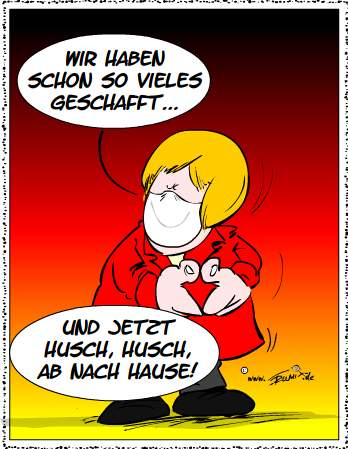 Cartoon: Corona: Ab nach hause 2