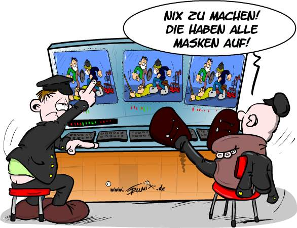 Cartoon: Corona: Maskenpflicht 1