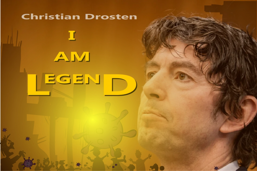 Cartoon: Drosten: I am Legend 1
