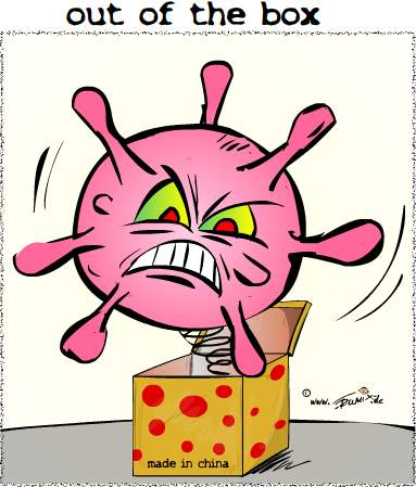 Cartoon: Corona: Out of the box 2