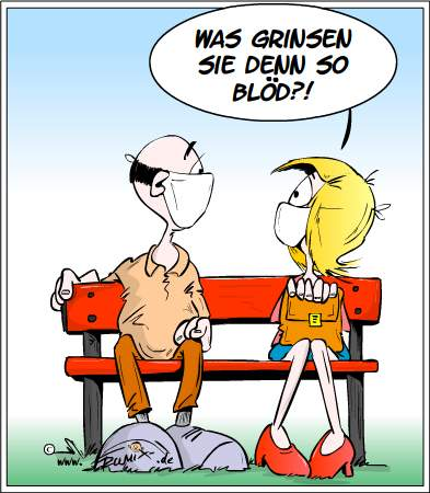 Cartoon: Corona: Immer diese Anmache 1