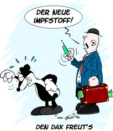 Cartoon: #Corona: Spritze für den DAX 1