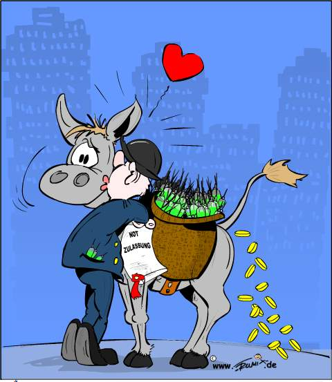 Cartoon: Goldesel 1