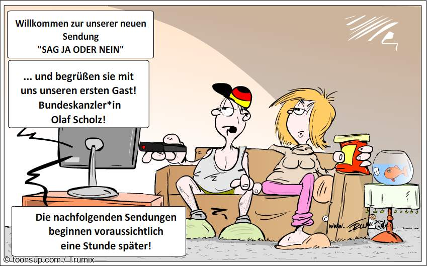 Cartoon: Ja oder Nein 1