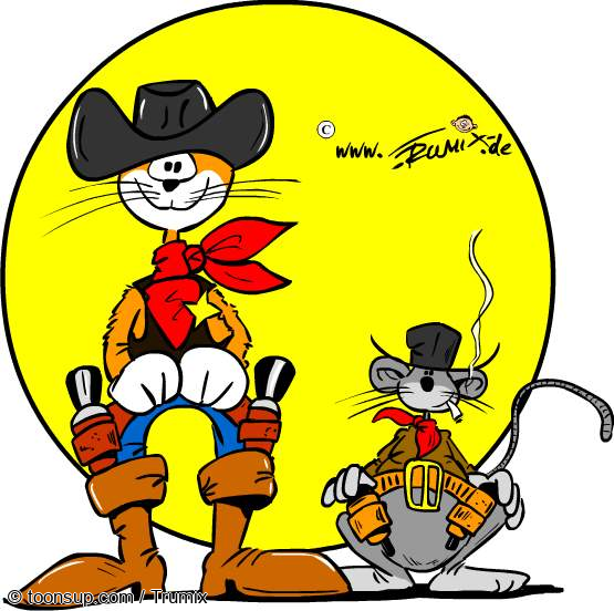 Cartoon: Manchmal muss man zusammen halten 1