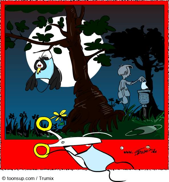 Cartoon: Nimm die Schere 1