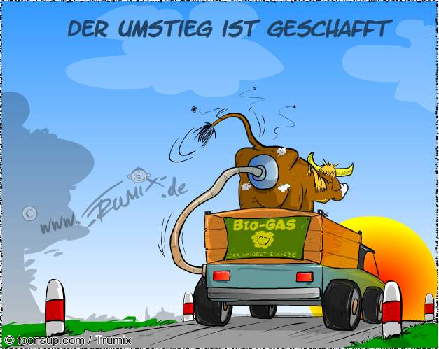 Cartoon: Endlich, der Umstieg ist geschafft ... 1