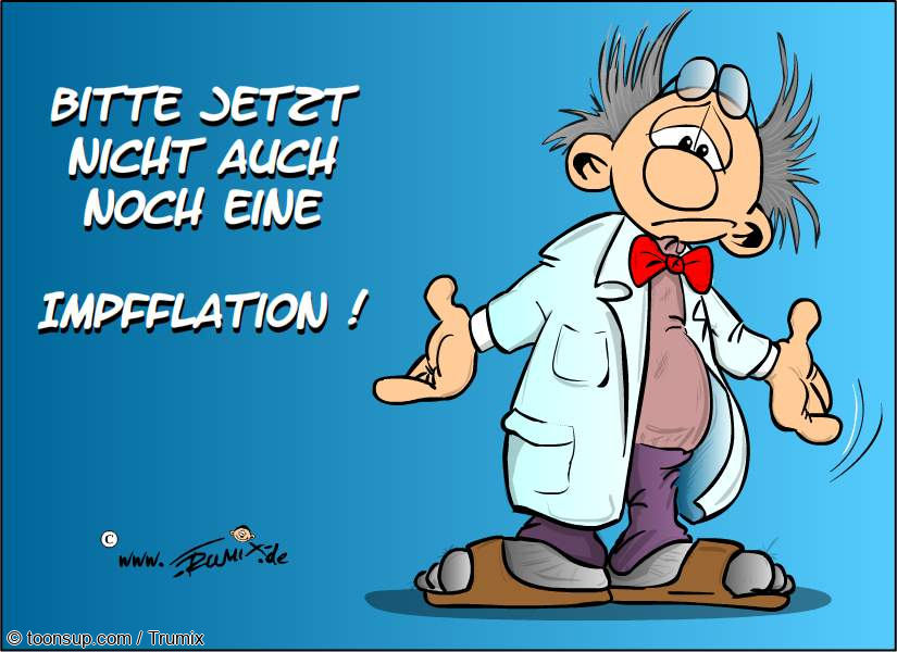 Cartoon: Bitte keine Impfflation 1