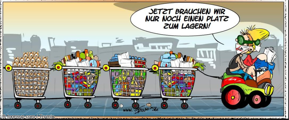 Cartoon: Platzmangel ... 1