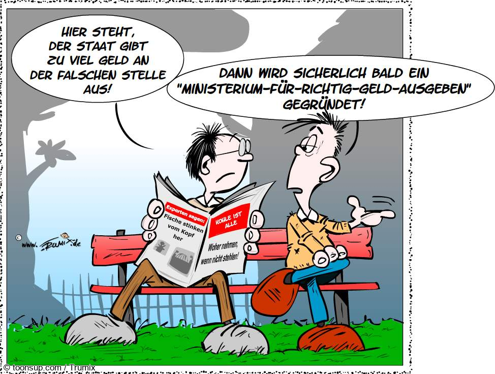 Cartoon: Endlich wird gehandelt ... 1
