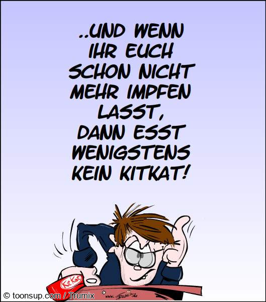 Cartoon: KitKat ist böse und hat gaaaanz viele Nebenwirkung 1