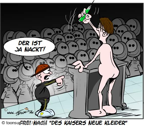 Cartoon: Des Kaisers neue Kleider 1