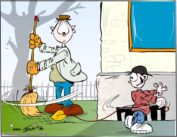 Cartoon: Schabernack ... 1
