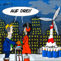 Auf drei ...