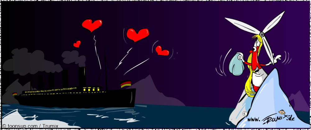 Cartoon: Volle Kraft voraus .. 1
