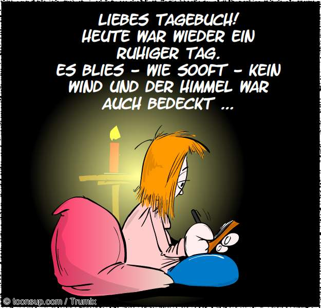Cartoon: Liebes Tagebuch ... 1