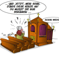 Damals, in einer kleinen Kirche