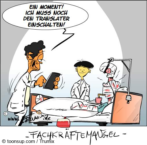 Cartoon: Fachkräftemangel 1