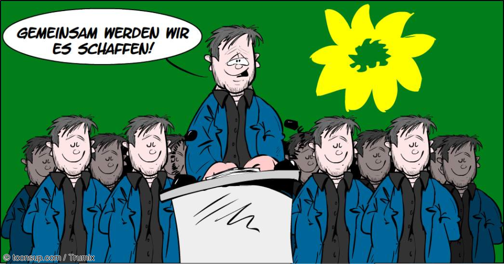 Cartoon: Familien müssen zusammenstehen 1